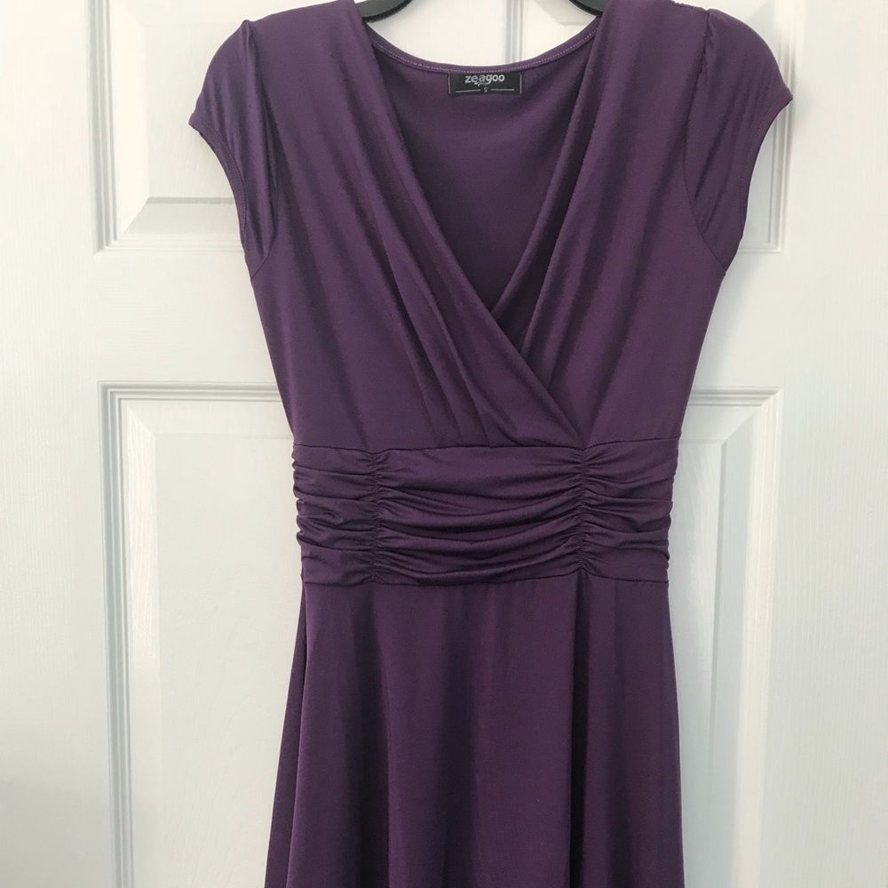 Purple Dress Zeagoo